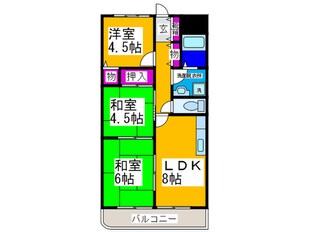 アルカザーレ国分西の物件間取画像